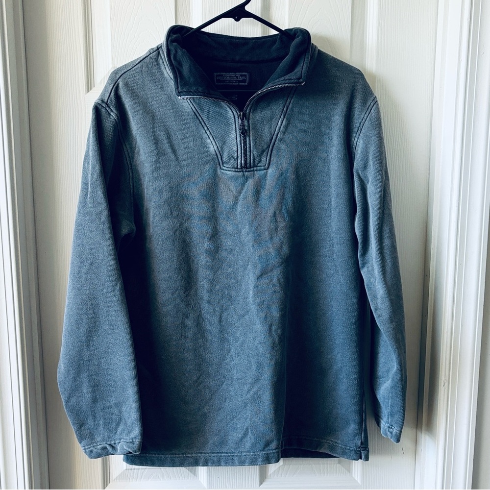 Men's Charcoal Zip-Up Sweater